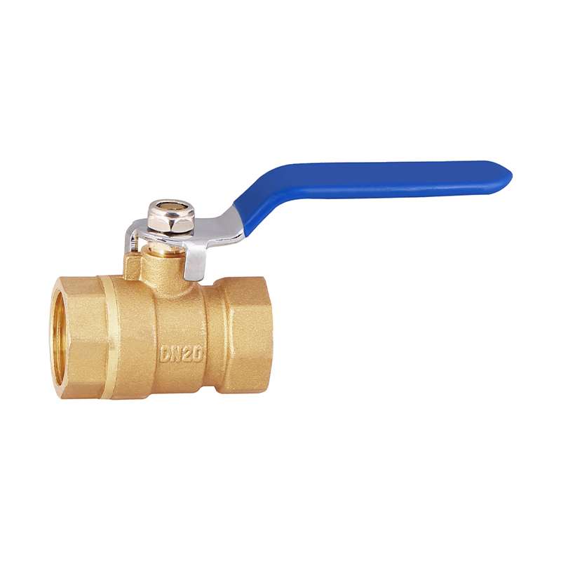 GH-1001 Válvula de bola de latón roscada hembra x hembra con manija nivelada