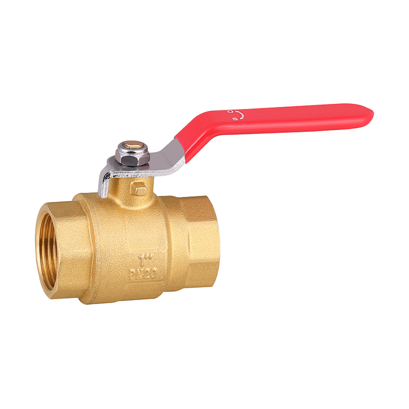 GH-1002 Válvula de bola de latón con puerto completo roscada hembra x hembra