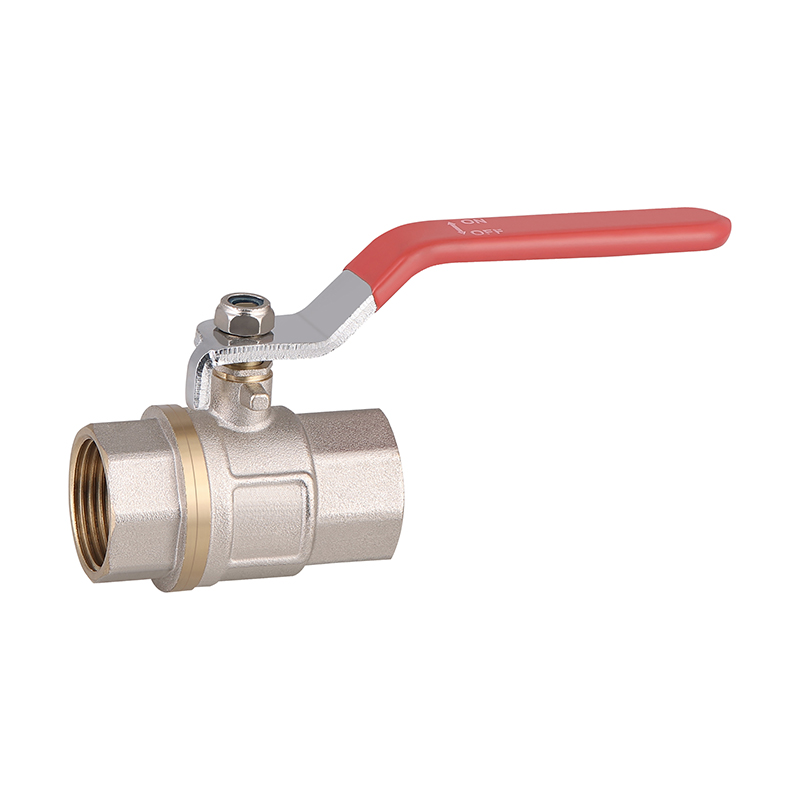 GH-1004 Válvula de bola de latón roscada FxF con recubrimiento de níquel