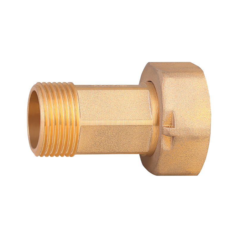 GH-6011 Conector de adaptador giratorio de medidor de agua de latón