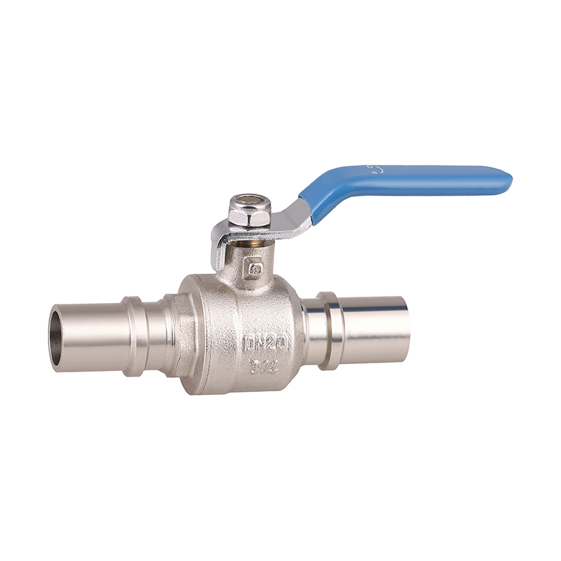 GH-1009 Válvula de bola de latón para prensado con recubrimiento de níquel