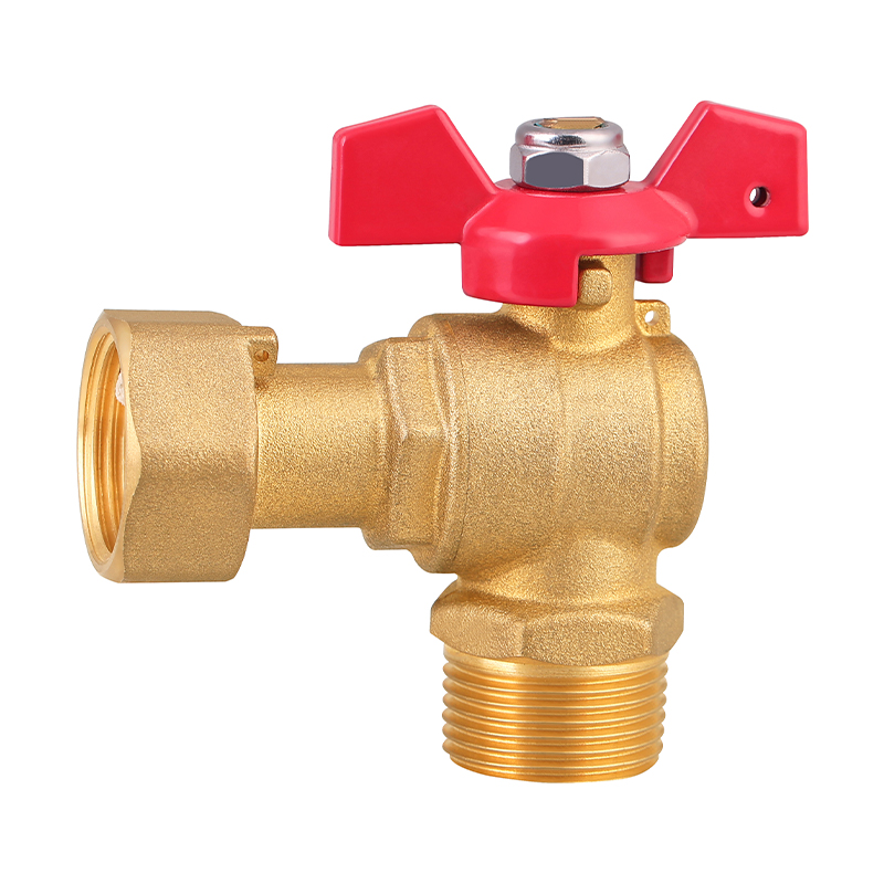 GH-1011 Válvula de bola de latón en ángulo con giro
