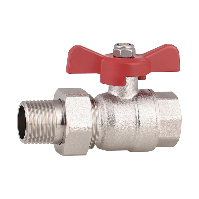 GH-1014 Válvula de bola de latón macho y hembra con unión