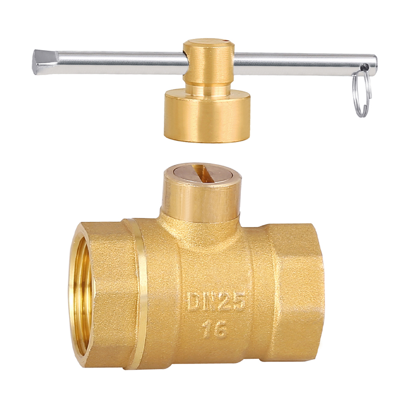 GH-1023 Válvula de bola magnética de latón con cerradura