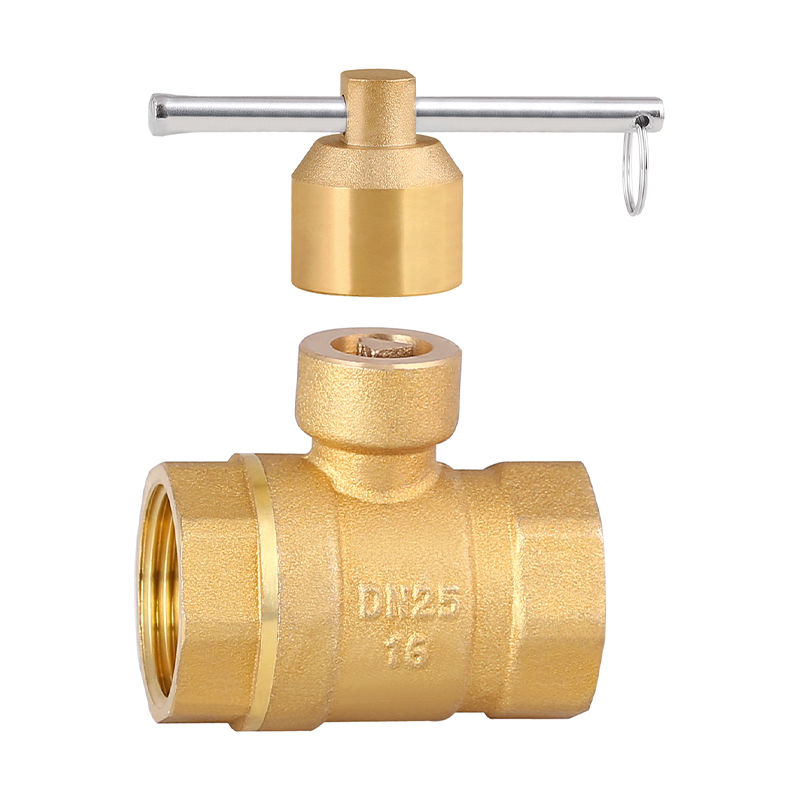 GH-1024 Válvula de bola de latón con cerradura hembra x hembra