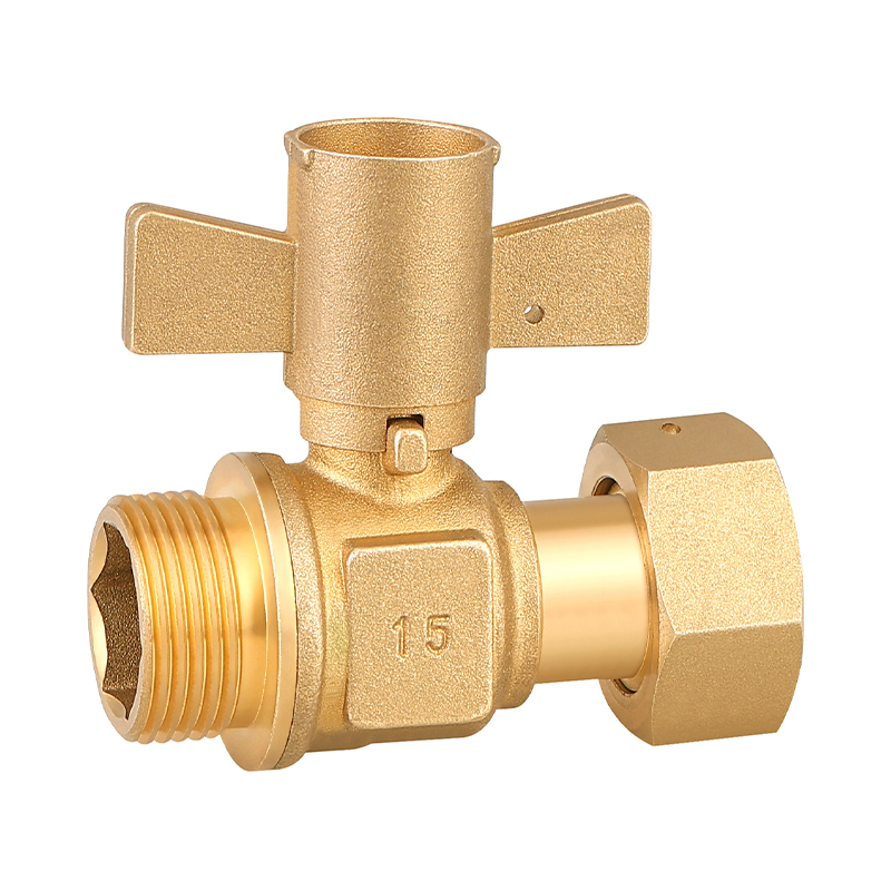 GH-1032 Válvula de bola de latón con cerradura y manija con llave