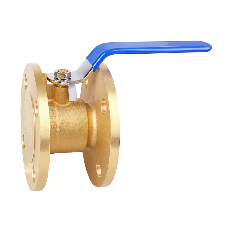 GH-1034 Válvula de bola de latón con brida y manija manual