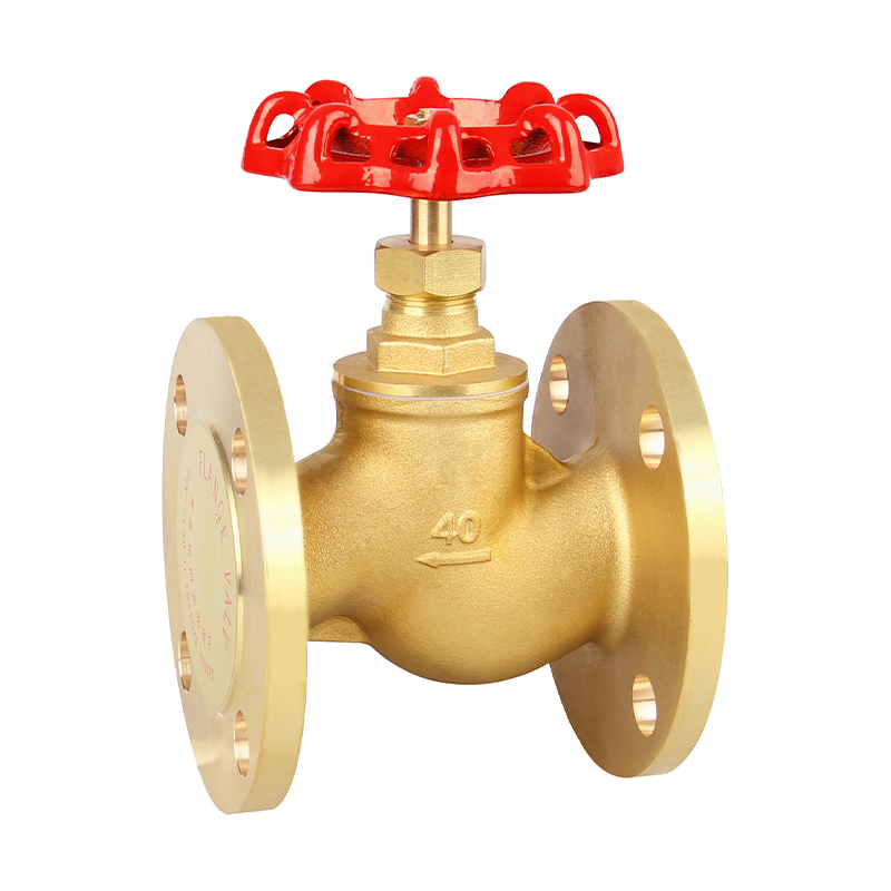 GH-3006 Válvula de paro de latón con brida