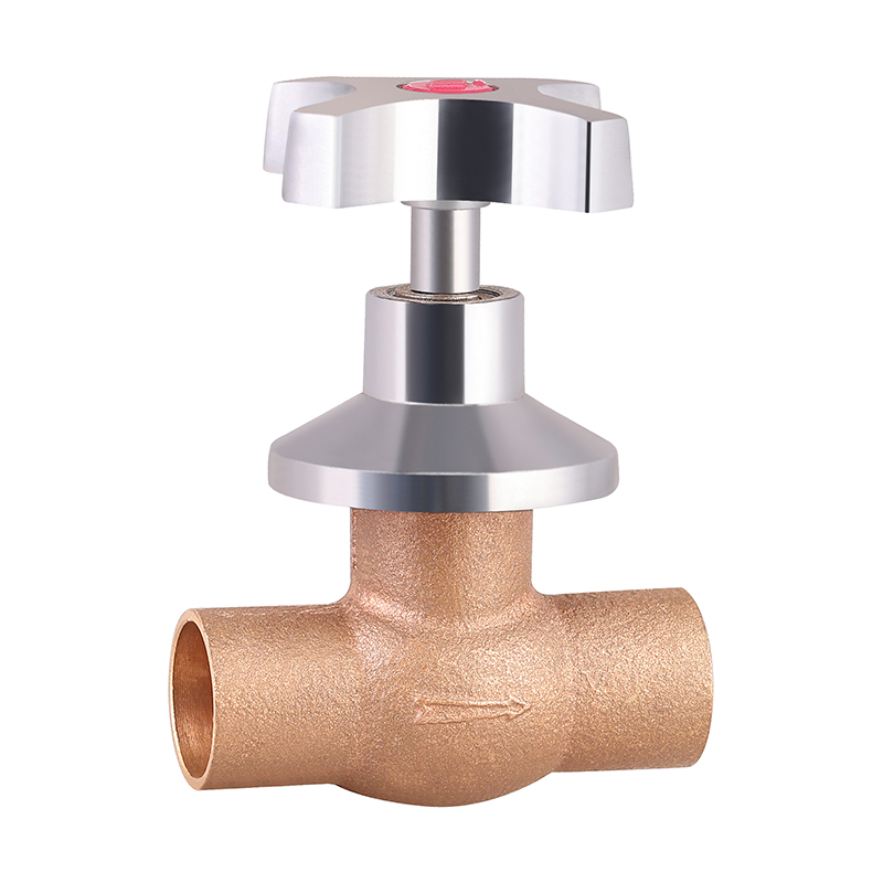GH-3011 Válvula de paro oculta de bronce con soldadura CxC