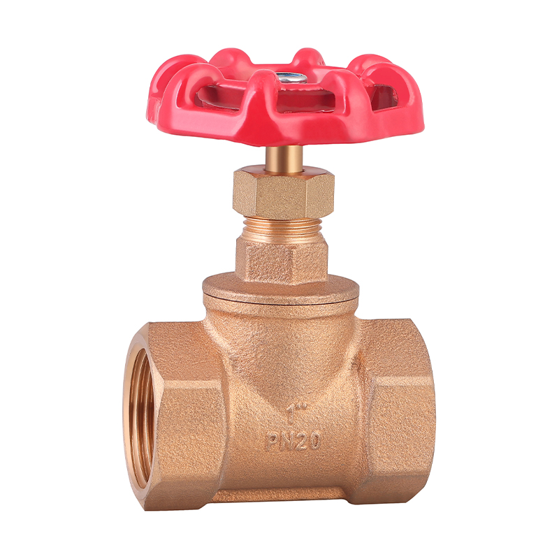 GH-3012 Válvula de paro de bronce con rosca FxF