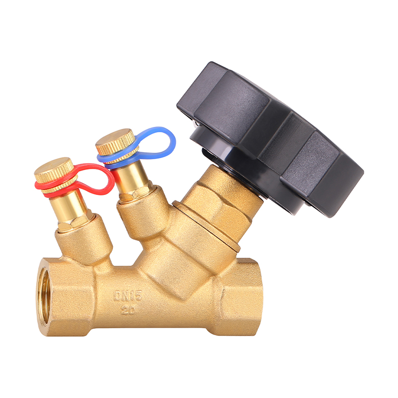 GH-5007 Válvula de equilibrio reguladora de latón con puntos de prueba